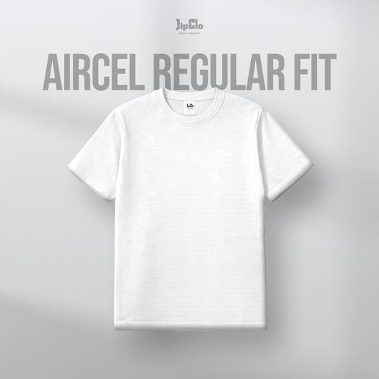 Kaos Polos Reguler Aircel Putih - Jipclo