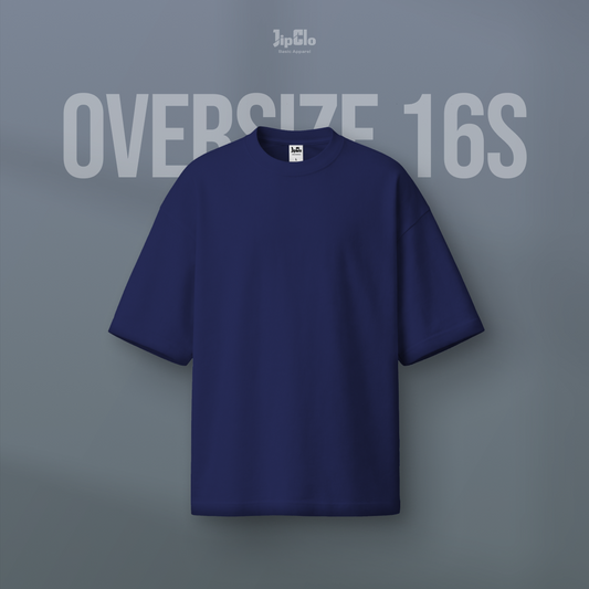 Kaos Polos Oversized Heavyweight Cotton 16s Blue Denim - Jipclo