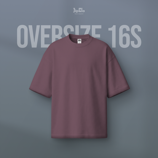 JIPCLO KAOS POLOS OVERSIZED 16s - DUSTY LILAC