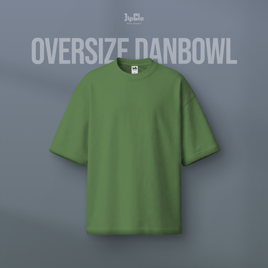 Kaos Polos Oversized Two Face Double Knit 30s Sage - Jipclo