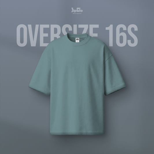 Kaos Polos Oversized Heavyweight Cotton 16s Sea Green - Jipclo