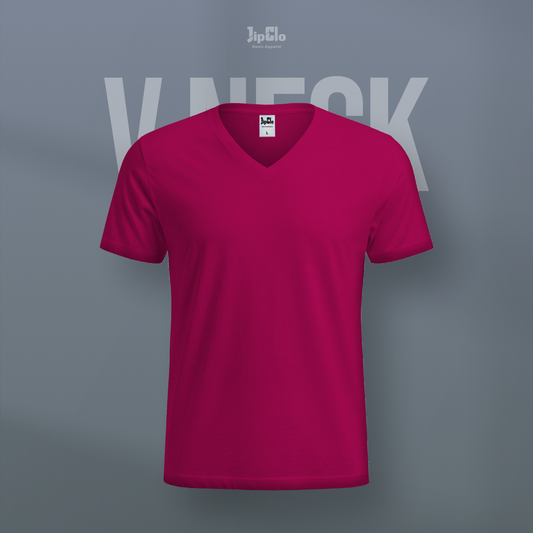 JIPCLO KAOS POLOS BASIC V-NECK -FANTA