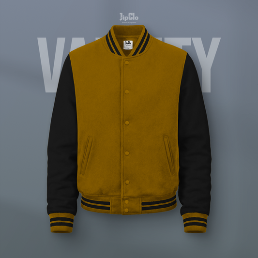 Jaket Varsity Baseball Camel - Jipclo