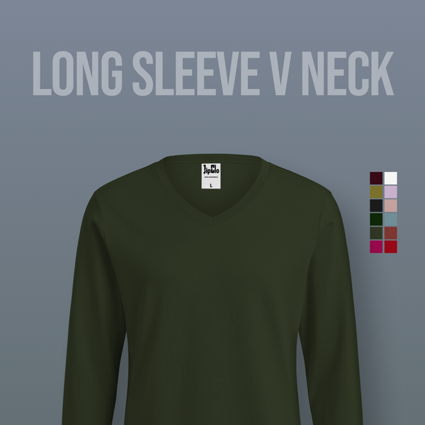 JIPCLO LONG SLEEVE V-NECK