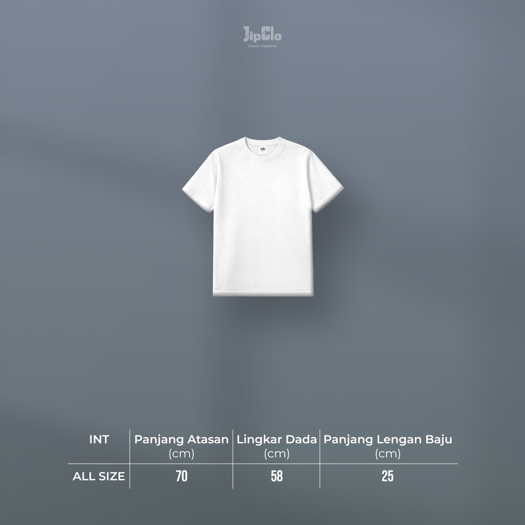 Kaos Polos Reguler Aircel Putih - Jipclo