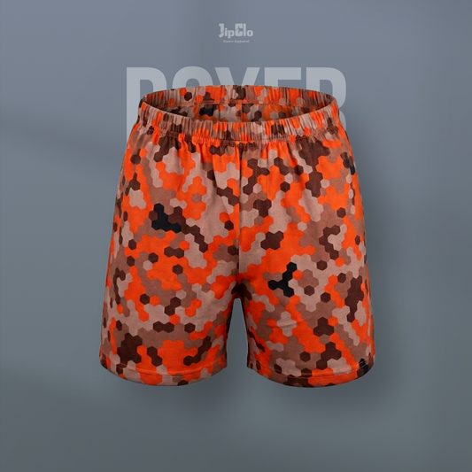 JIPCLO CELANA BOXER - CAMMO ORANGE BROWN
