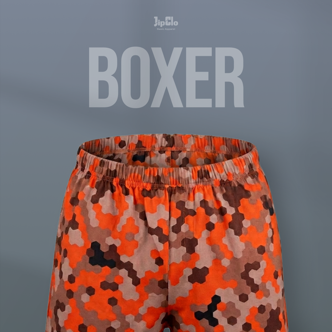 Celana Boxer Cammo Orange Brown - Jipclo
