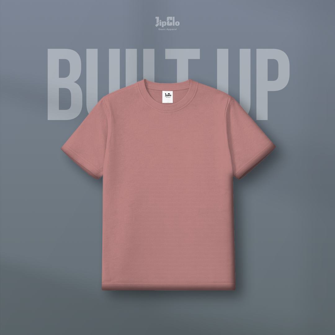 Kaos Polos Built Up Apricot - Jipclo