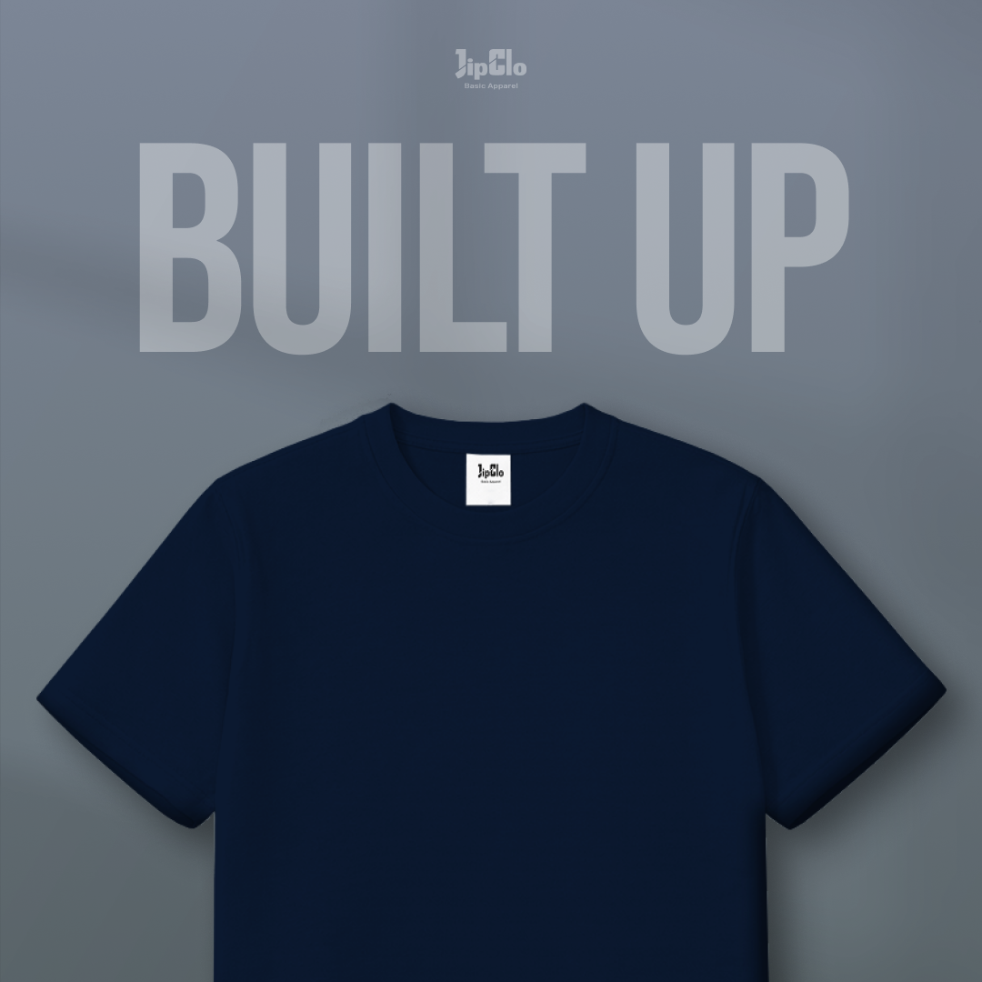 Kaos Polos Built Up Navy - Jipclo