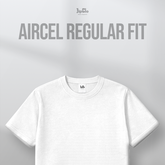 Kaos Polos Reguler Aircel Putih - Jipclo