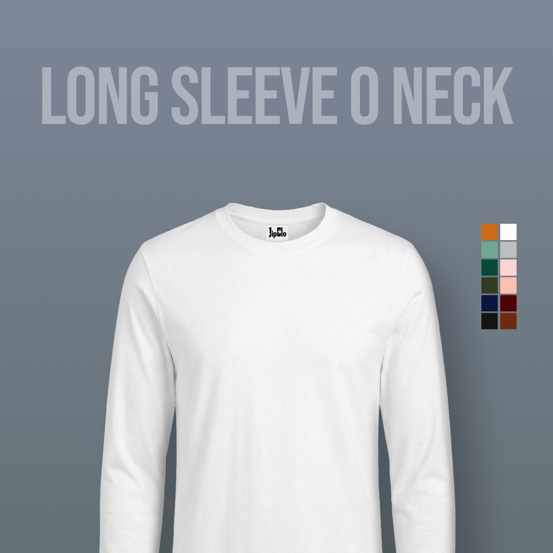 Kaos Polos Lengan Panjang O-Neck Cotton 30s - Jipclo