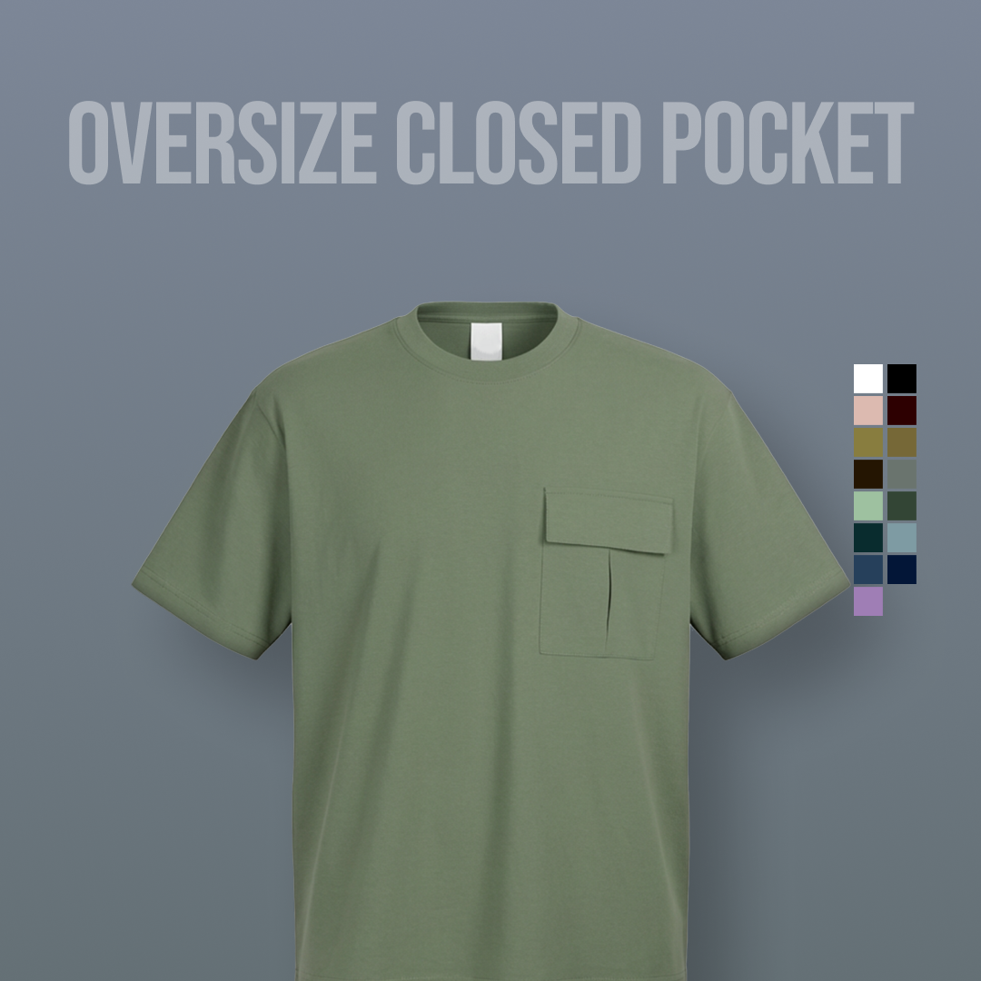 Kaos Polos Oversized Pocket Heavyweight Cotton 16s - Jipclo