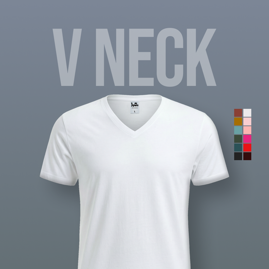 Kaos Polos V-Neck Cotton 30s - Jipclo