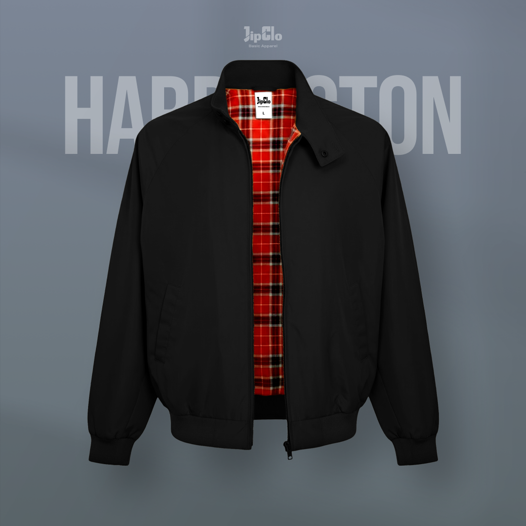 Jaket Harrington Hitam - Jipclo