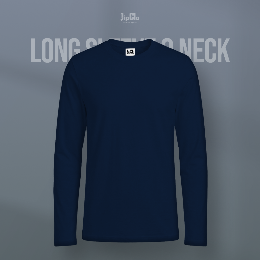 Kaos Polos Lengan Panjang O-Neck Cotton 30s - Jipclo