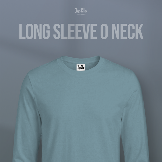 Kaos Polos Lengan Panjang O-Neck Cotton 30s Sea Green - Jipclo
