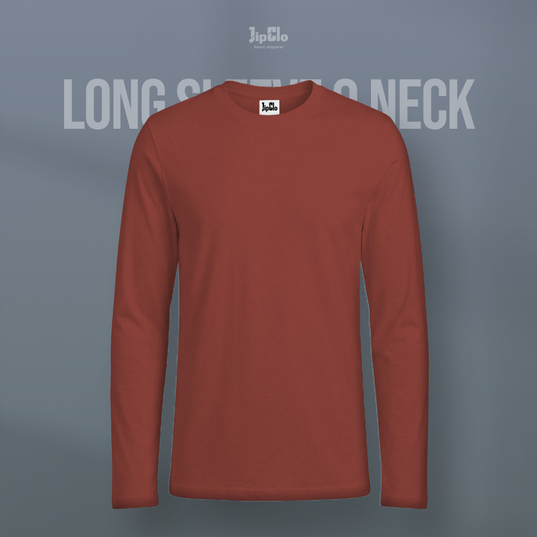 Kaos Polos Lengan Panjang O-Neck Cotton 30s - Jipclo