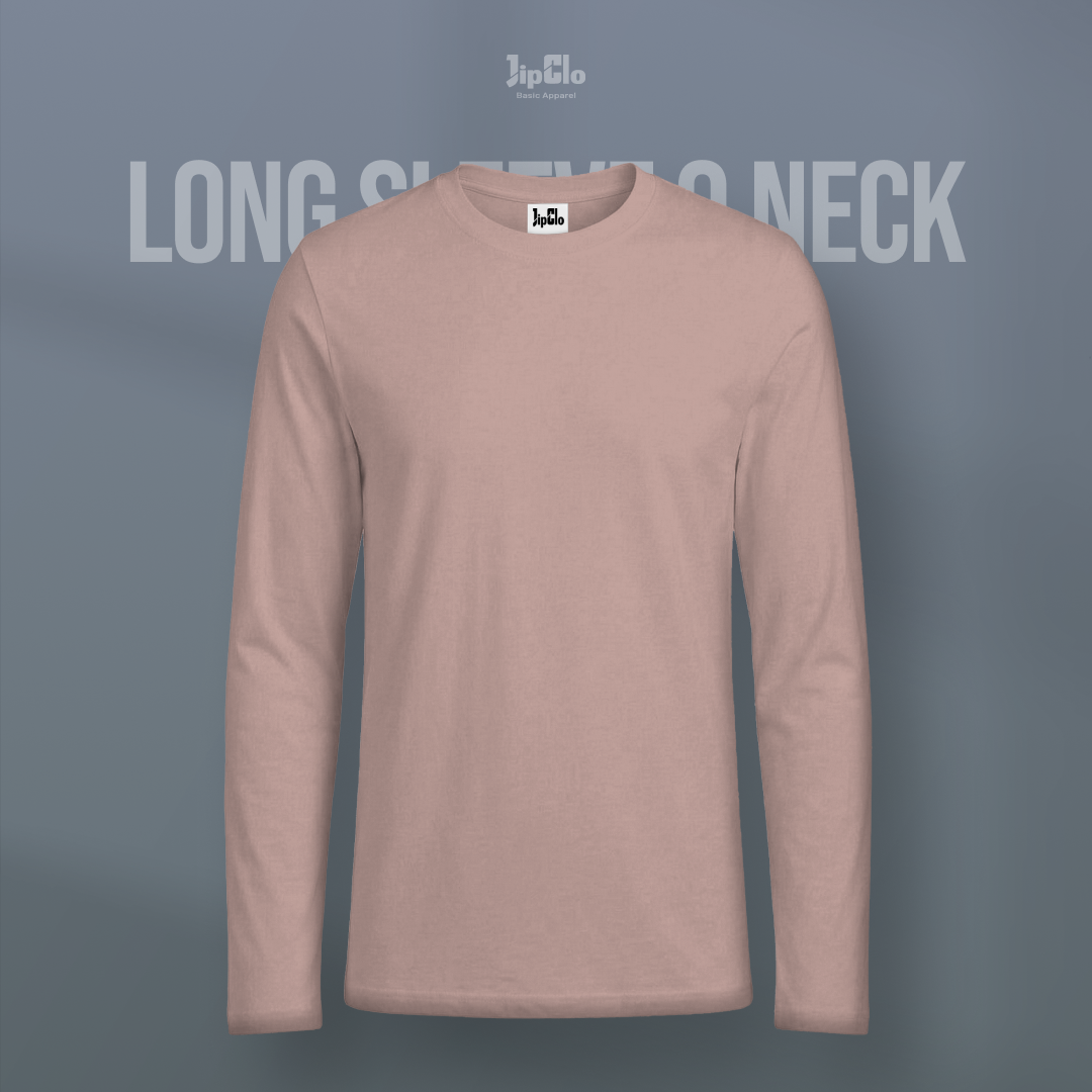 Kaos Polos Lengan Panjang O-Neck Cotton 30s - Jipclo