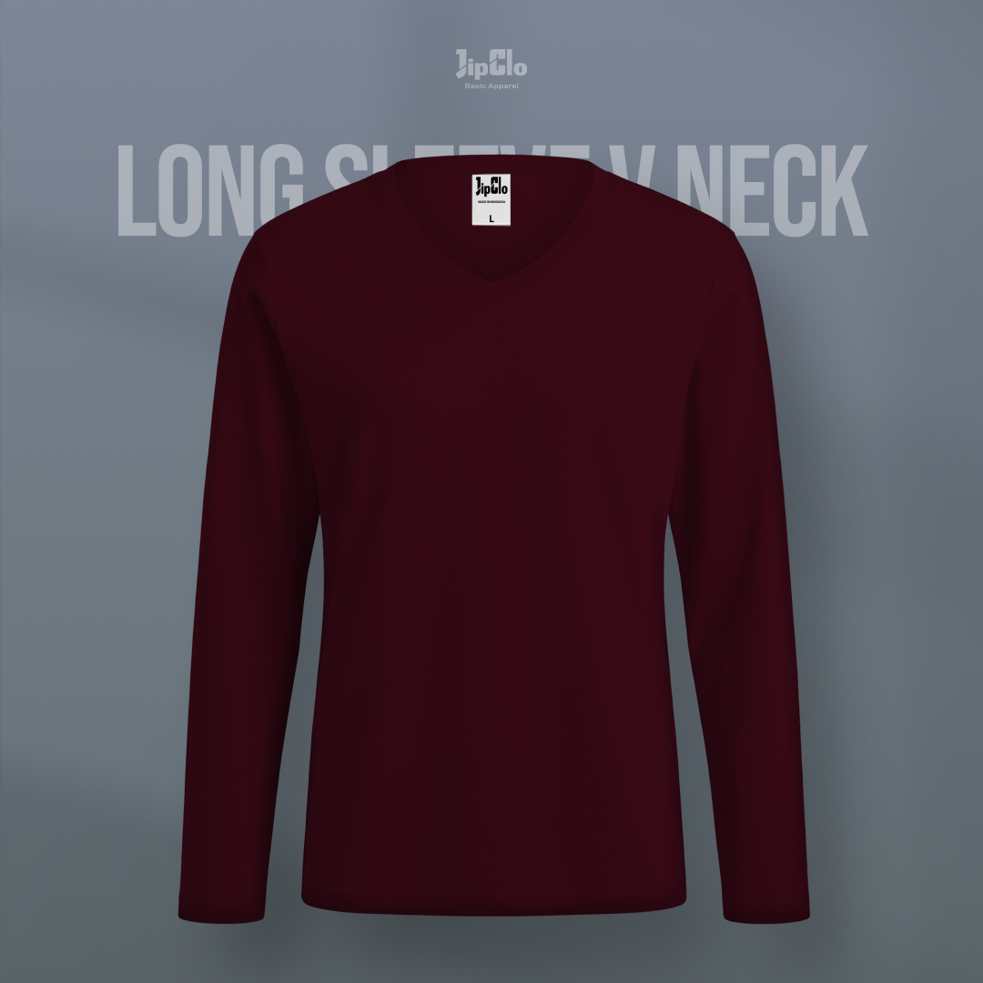 Kaos Polos Lengan Panjang O-Neck Cotton 30s - Jipclo