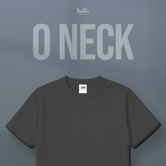 Kaos Polos O-Neck Cotton 30s Abu Tua - Jipclo