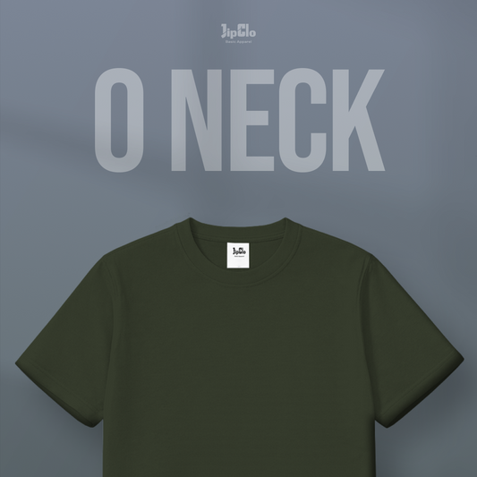 Kaos Polos O-Neck Cotton 30s Hijau Army - Jipclo
