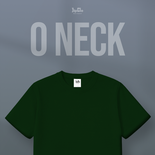 Kaos Polos O-Neck Cotton 30s Hijau Botol - Jipclo