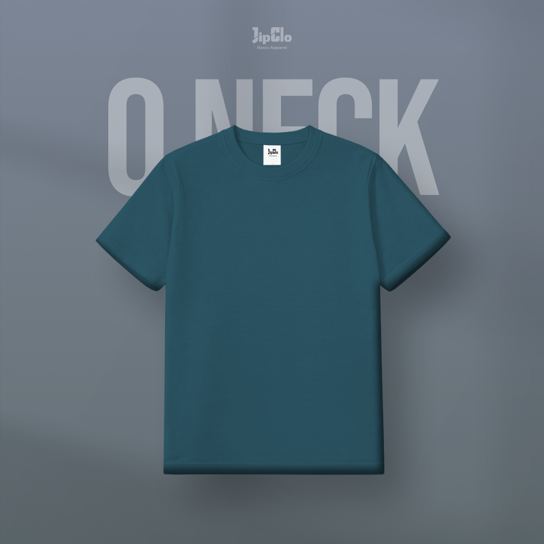 Kaos Polos O-Neck Cotton 30s Mineral Blue - Jipclo