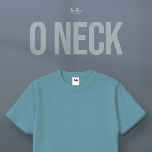 JIPCLO BASIC O-NECK - SEA GREEN
