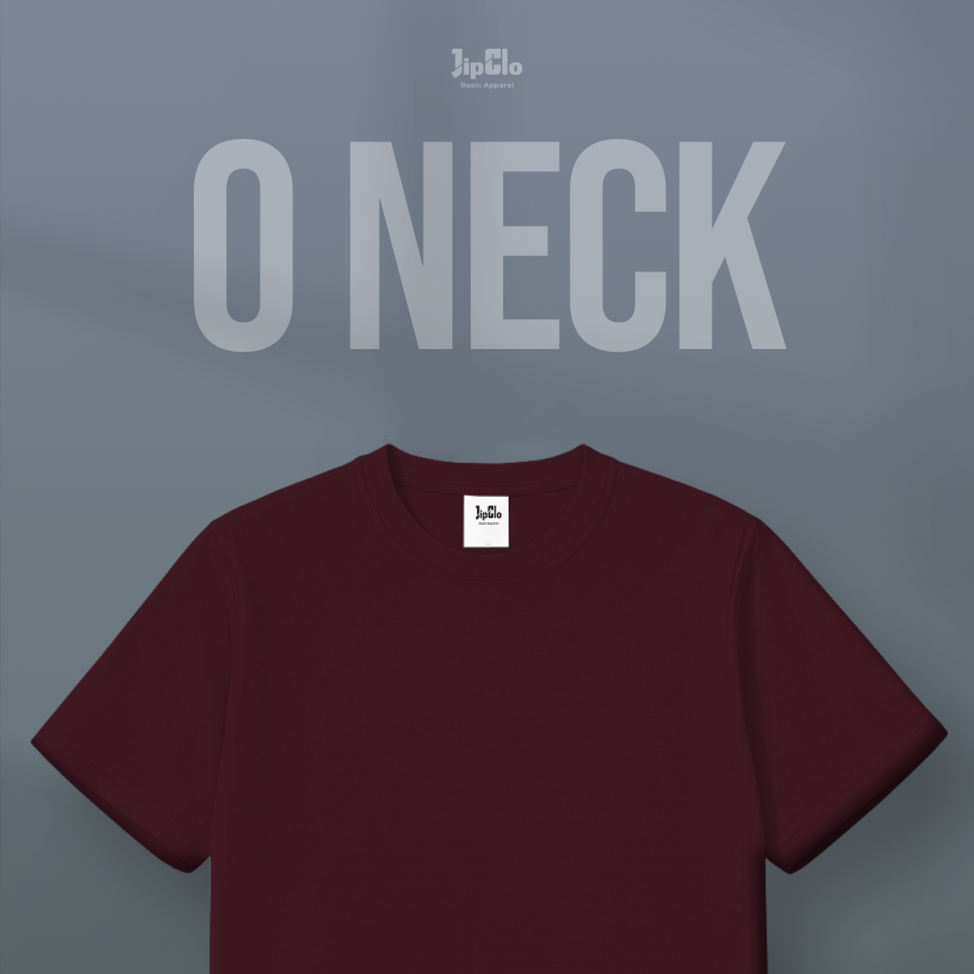 Kaos Polos O-Neck Cotton 30s Maroon - Jipclo