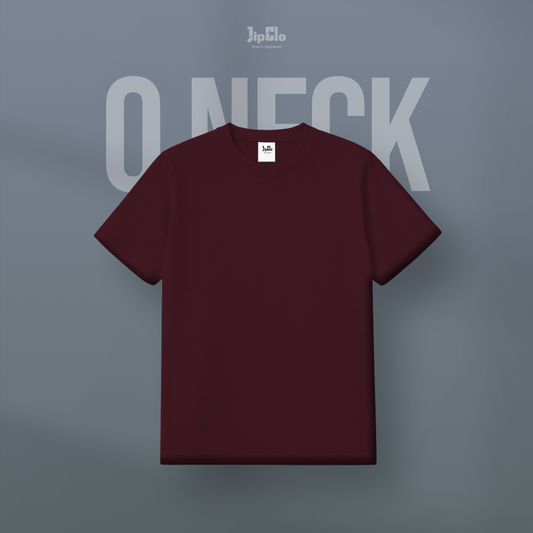 Kaos Polos O-Neck Cotton 30s Maroon - Jipclo