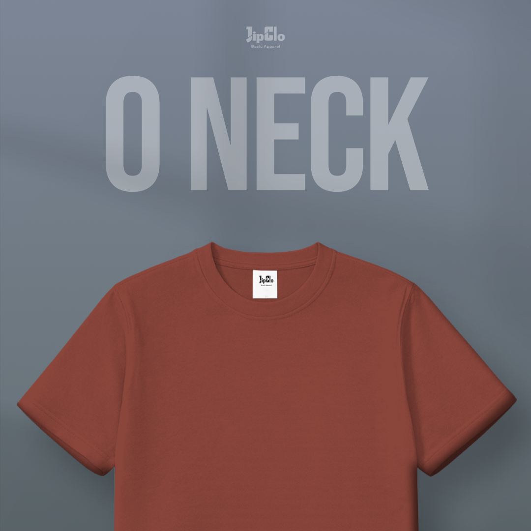 Kaos Polos O-Neck Cotton 30s Terracotta - Jipclo