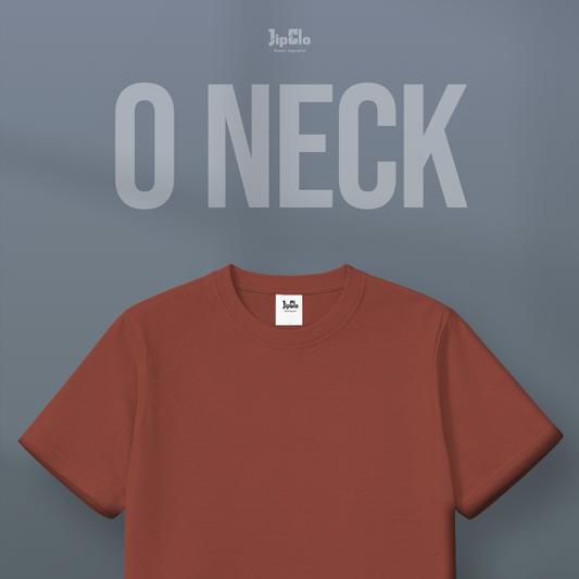 Kaos Polos O-Neck Cotton 30s Terracotta - Jipclo