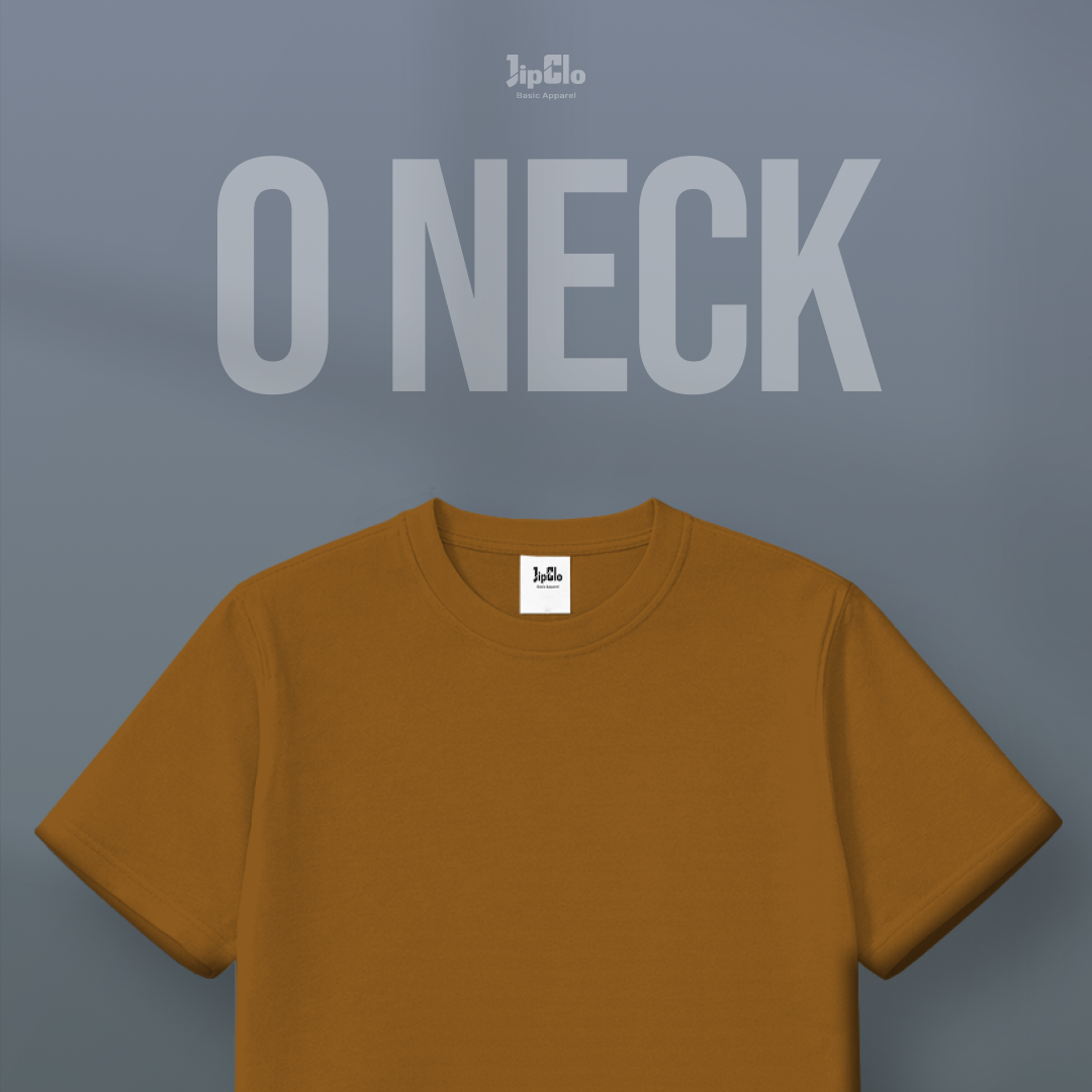 Kaos Polos O-Neck Cotton 30s Walnut - Jipclo