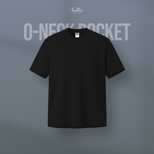 Kaos Polos O-Neck Cotton 30s Hitam - Jipclo