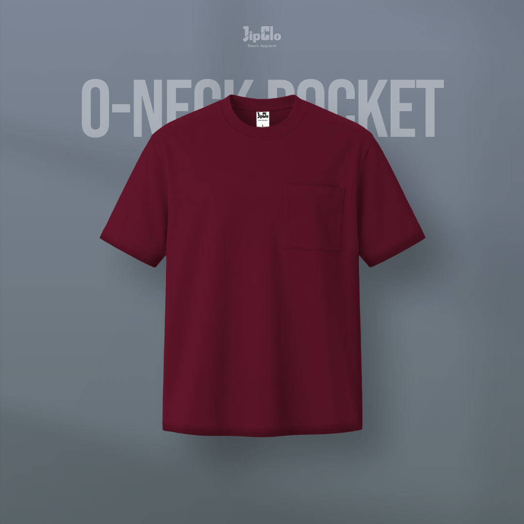 Kaos Polos O-Neck Cotton 30s Maroon - Jipclo