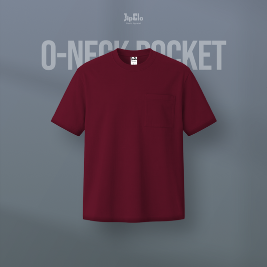 Kaos Polos O-Neck Cotton 30s Maroon - Jipclo