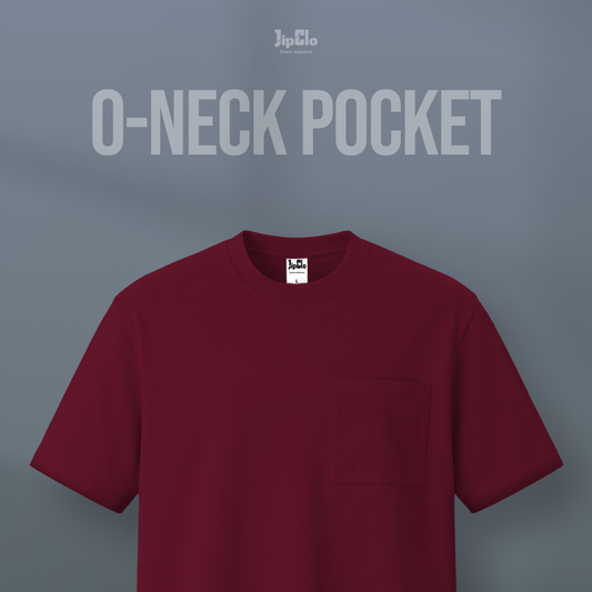 Kaos Polos O-Neck Cotton 30s Maroon - Jipclo