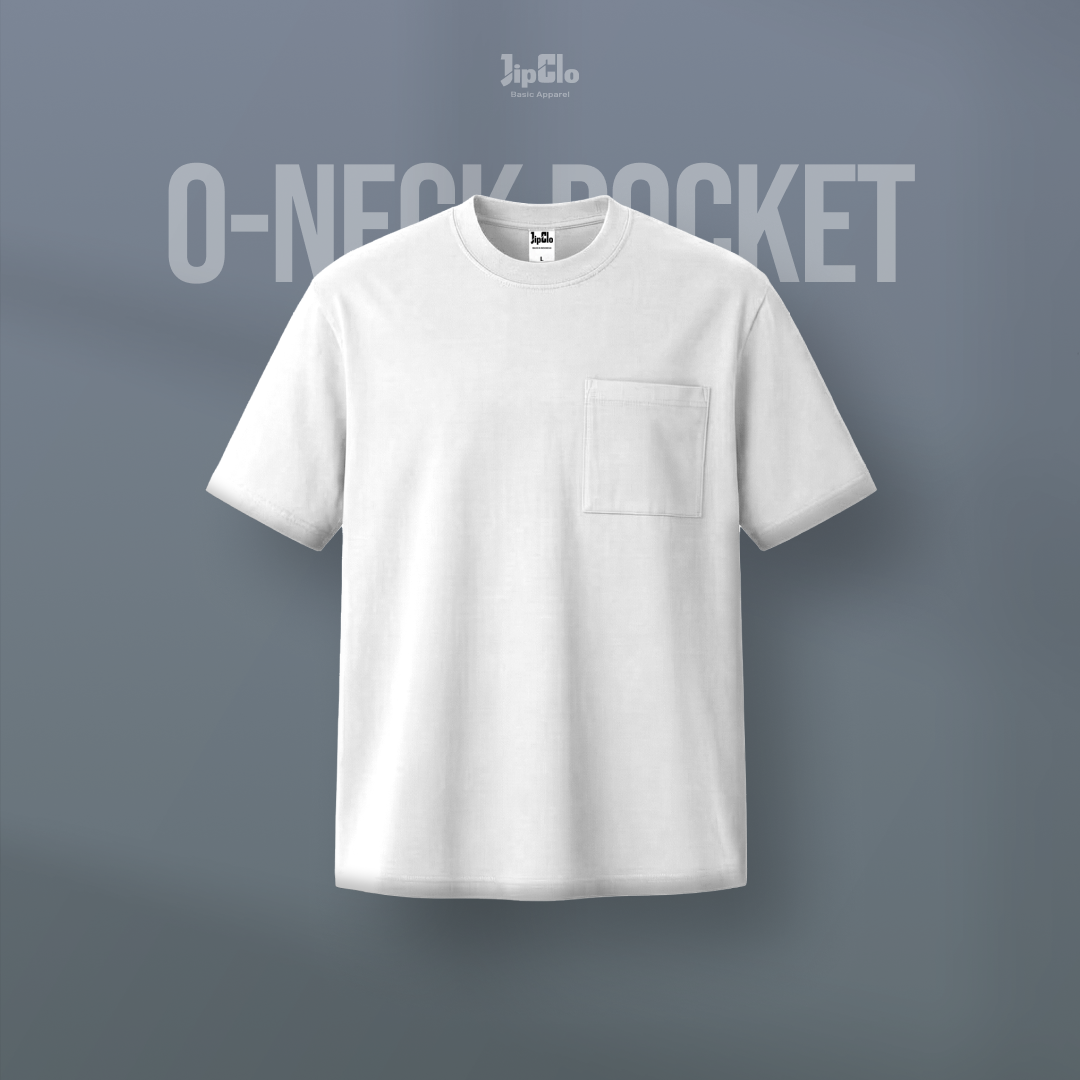 Kaos Polos O-Neck Cotton 30s Putih - Jipclo