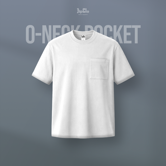 Kaos Polos O-Neck Cotton 30s Putih - Jipclo
