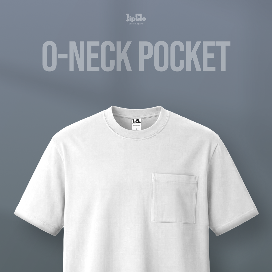 Kaos Polos O-Neck Cotton 30s Putih - Jipclo