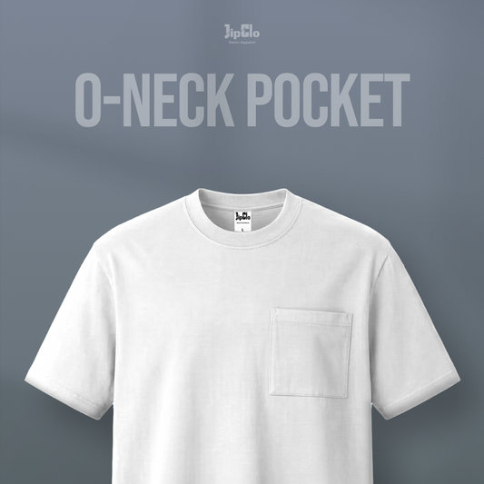 Kaos Polos O-Neck Cotton 30s Putih - Jipclo