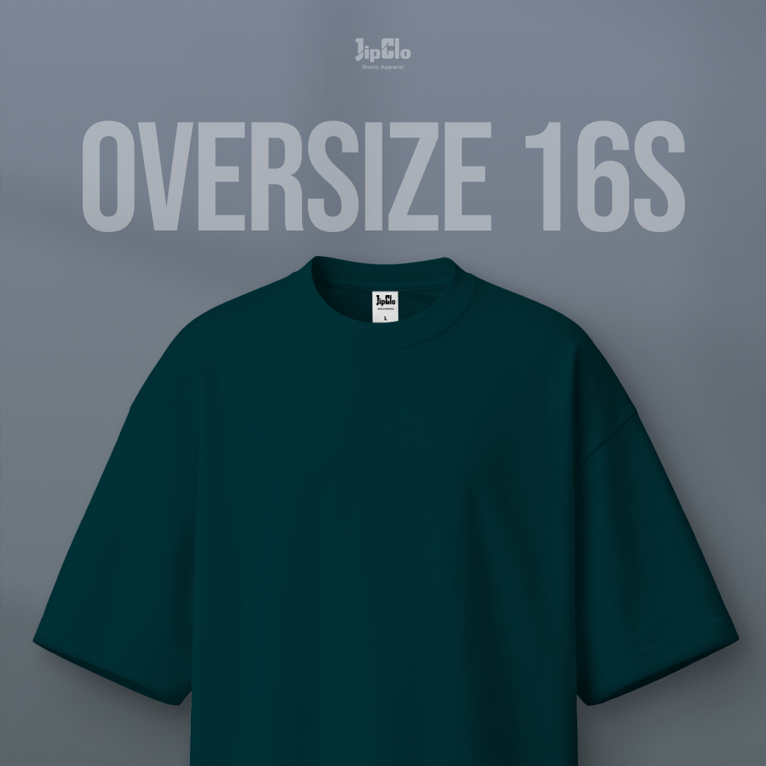 Kaos Polos Oversized Heavyweight Cotton 16s Atlantic Sea - Jipclo