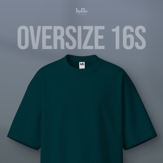 Kaos Polos Oversized Heavyweight Cotton 16s Atlantic Sea - Jipclo