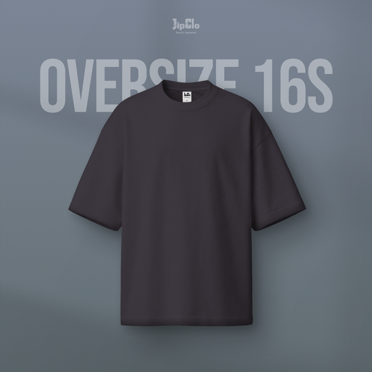 Kaos Polos Oversized Heavyweight Cotton 16s Dark Grey - Jipclo