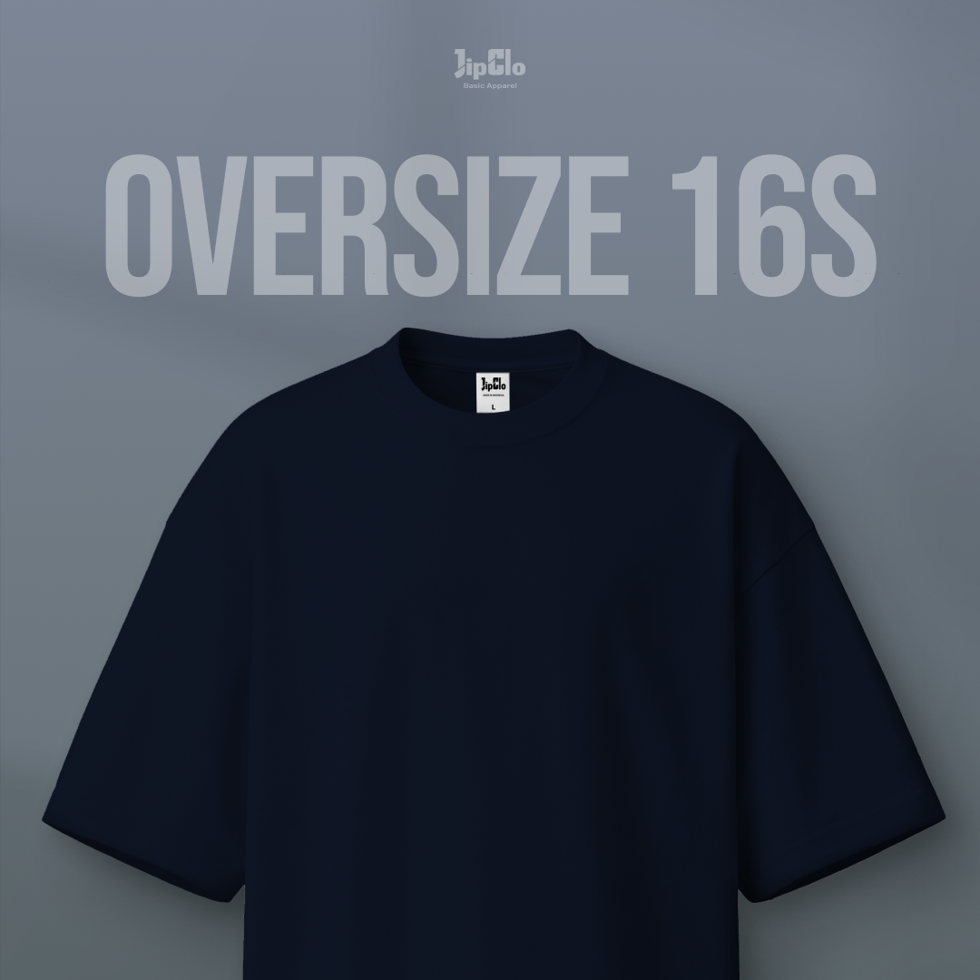 Kaos Polos Oversized Heavyweight Cotton 16s Navy - Jipclo