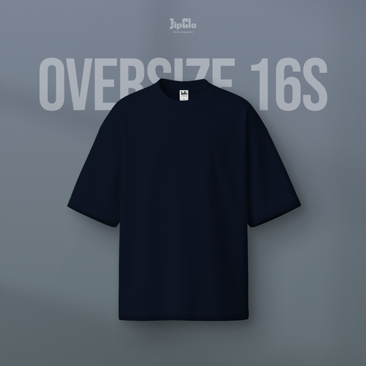 Kaos Polos Oversized Heavyweight Cotton 16s Navy - Jipclo