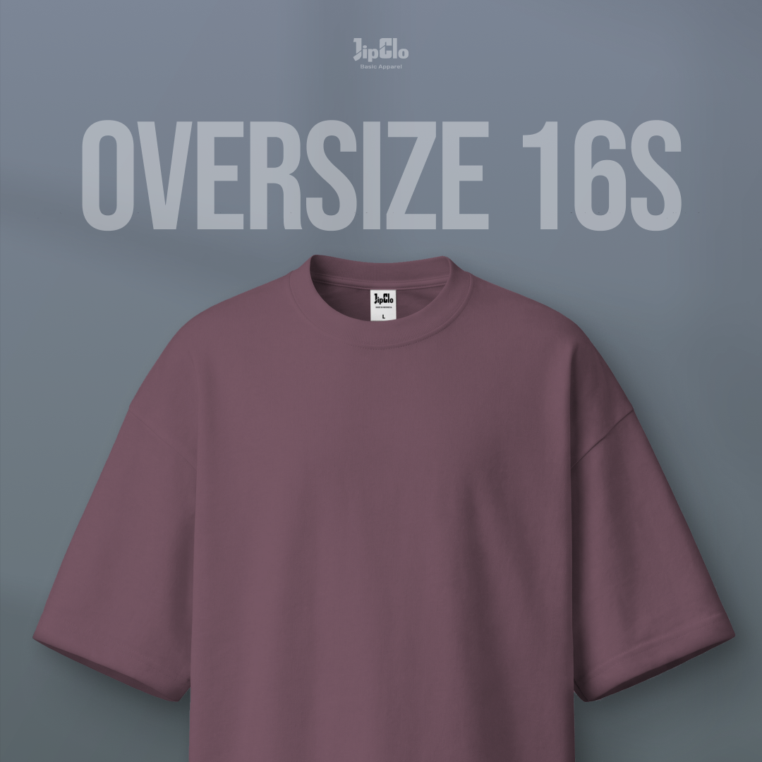 Kaos Polos Oversized Heavyweight Cotton 16s Dusty Lilac - Jipclo