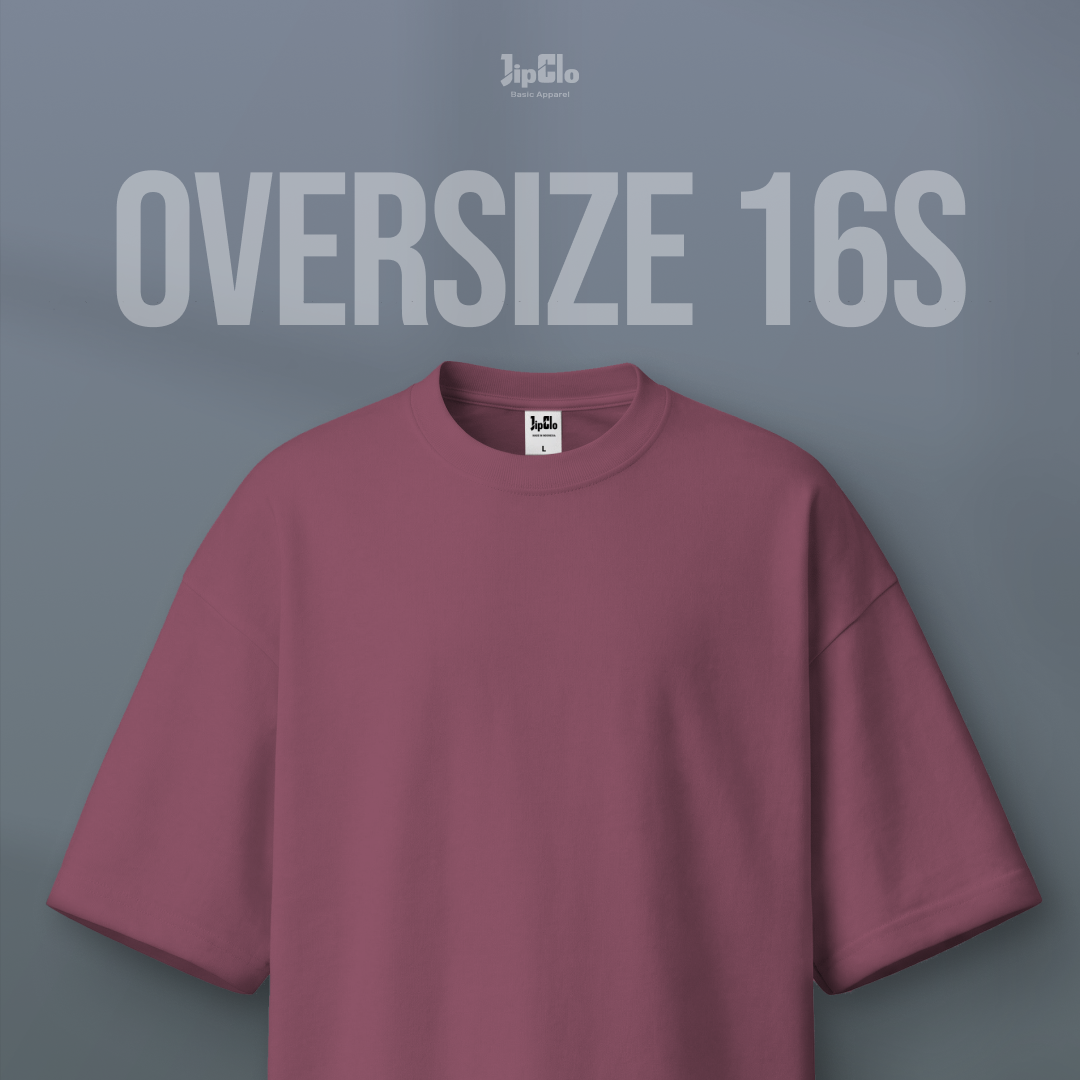 Kaos Polos Oversized Heavyweight Cotton 16s Taupe - Jipclo