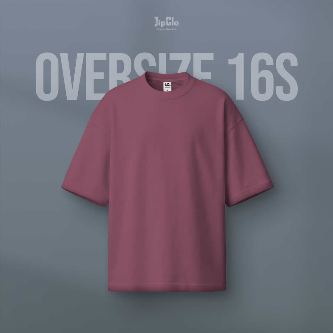 Kaos Polos Oversized Heavyweight Cotton 16s Taupe - Jipclo