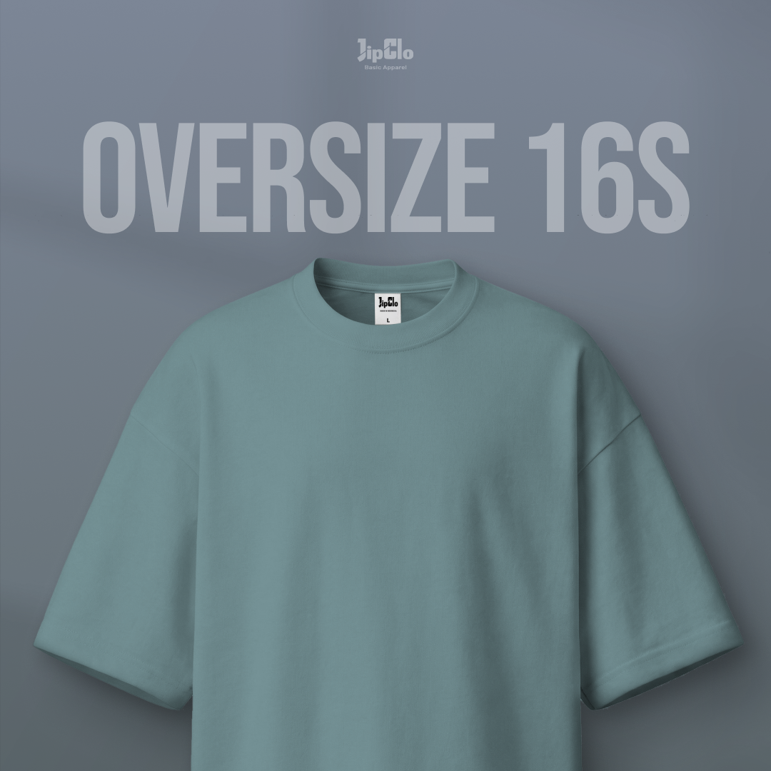 Kaos Polos Oversized Heavyweight Cotton 16s Sea Green - Jipclo